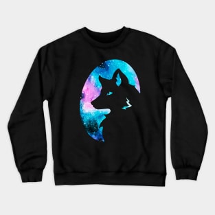 Fluffy Galaxy Fox Crewneck Sweatshirt